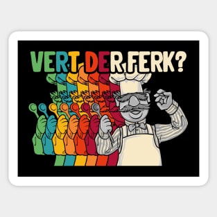 Retro Vert der ferk Sticker